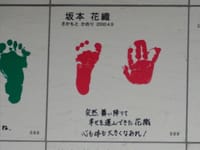 赤ちゃんの手形・足形の話。
