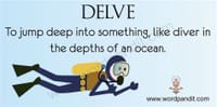 今日の単語4：delve