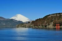 箱根・芦ノ湖から富士山の眺望 2022-2-25
