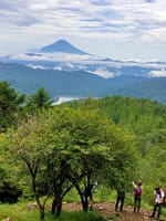 「鹿と富士山」大菩薩嶺