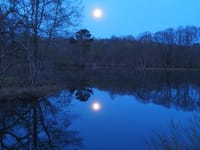 月と日の出
