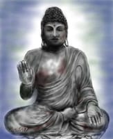 仏像・ 弥勒仏坐像(PC画）