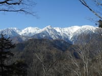 晴れた日に再訪した傘山1542mは町民の森コース（１月19日）