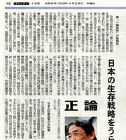 【産経大学 講座㉞】正論「日本の生存戦略を占う一年」渡辺利夫