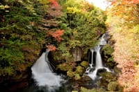 栃木県 奥日光・竜頭の滝、湯ノ湖畔 2021-10-8
