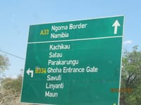 ボツワナのザンベッチ国立公園を通り、ナミビアへ入国しました。