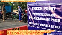 画像シリーズ127「マスクなしで運転するなら、公道の清掃や腕立て伏せを準備せよ」”Berkendara Tanpa Masker, Siap-siap Push Up-Sapu Jalanan”