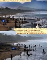 画像シリーズ388「未だにプラブハン・ラトゥの海岸は観光客で混雑」”Wisatawan Masih Padati Pantai di Pelabuhan Ratu”