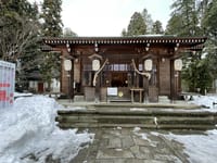 冬景色の伊佐須美神社
