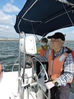 85歳、ヨット体験会に参加