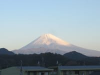 今朝の富士山です。