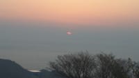 蔵王山からの夕陽を見て来ました。