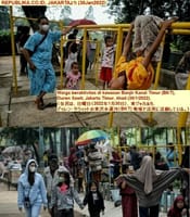画像シリーズ614「Covid-19感染症例の増加の中での住民の活動」”Aktivitas Warga di Tengah Peningkatan Kasus Covid-19”