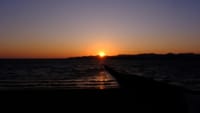浜名湖の夕陽