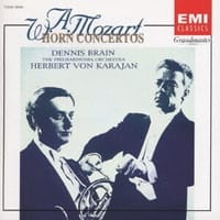 デニス・ブレインとカラヤンによるモーツァルトの ホルン協奏曲集