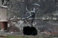 ウクライナに新作壁画７点、バンクシーが確認 その② 