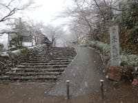 ☆ぼた雪打ち付ける名刹朝の光景【大原　三千院】
