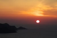 岬と落陽