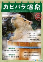 ３月９日（土）カピバラ温泉で有名な埼玉県こども動物自然公園　東武東上線高坂駅　１０時