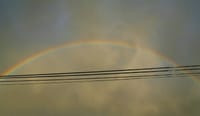 虹の弓に電線の弦