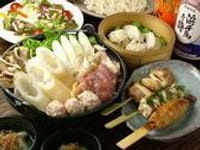 秋田料理のきりたんぽ鍋を含む ５品コース