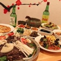 韓国料理９品＋２ｈ飲み放 ( イカチヂミ、スンドブチゲなど )