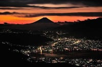 高ボッチ高原から富士山を撮る