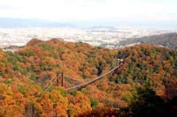 紅葉の大吊り橋・秘密のパワースポット・そして忘年会と・・・星田園地と磐船神社を巡る　