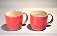酸化焼成の赤いカップ・シリーズ