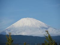 白い富士山と「泣かせるぜ」