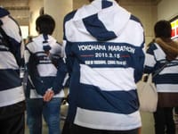 「横浜マラソン　ボランティア活動　15.3.14」