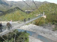 谷瀬の吊り橋は日本一