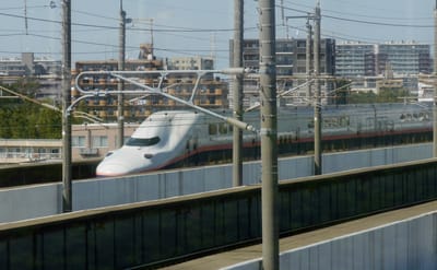 大宮鉄道博物館 新館から見る新幹線　