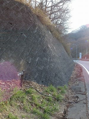 松本から三才トンネルへ行く手前の左側に、地味な登山口