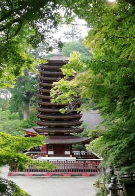 ②ー4　「 十三重の塔」　　重要文化財ばかり  駆け足参拝談山神社 (乗り物と緑が美しい寺社巡りツアー３日目)  2022年6月19日 