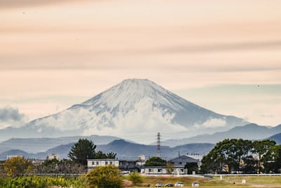 寒川町から見る富士山