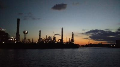 富士山🗻と東燃ゼネラル石油製油工場夜景