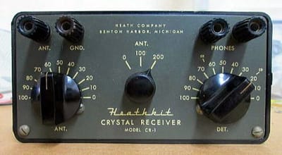 憧れの名機USA　ヒースキットクリスタルラジオ CR-1