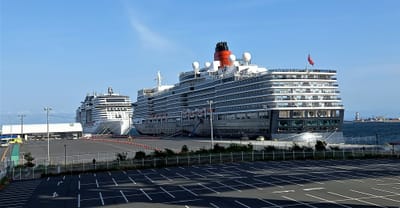 🚢 横浜港の壮観な眺め ‥ 日本初、大型クルーズ船５隻が同時着岸 !!　😍ヨコハマが、凄すぎた🎊