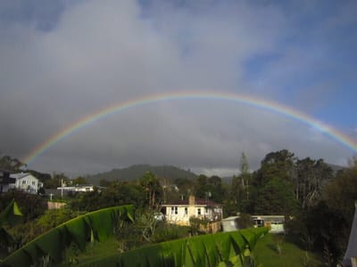 4月22日自宅からの虹
