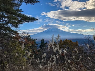 天上山から富士山