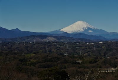 お気に入りの "平塚湘南平"から見る富士山 🗻