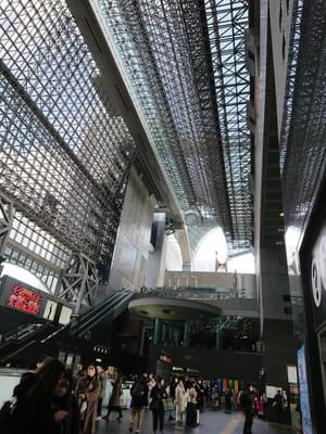 京都駅と辻利のパフェ