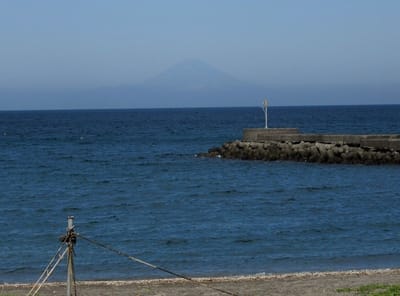 22日の薄い富士山