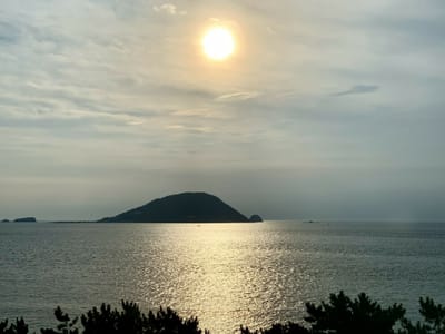 志賀島の夕日