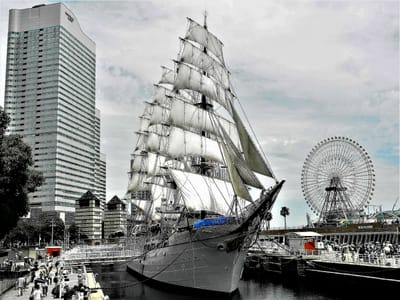　　　　　国指定重要文化財  "帆船 日本丸"