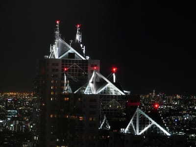 "東京都庁 展望室" から見る眺望 (夜景)