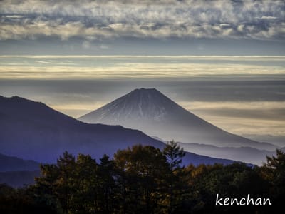 今朝撮りの富士山