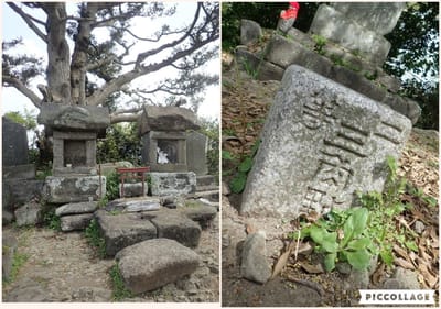 富士山信仰の浅間神社の石祠のある三浦富士山頂　　二等三角点の名前も「浅間山」