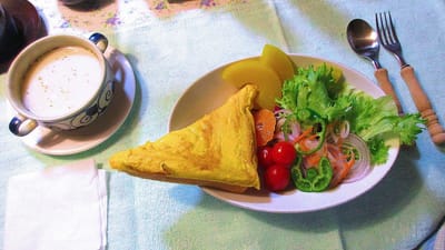 ◆：◇ 朝食：三角エッグトースト・モーニング_20231206